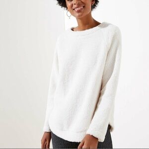 Loft Faux Fur Sweatshirt